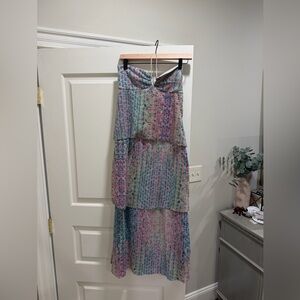 Saylor Maxi Dress Rainbow sequin